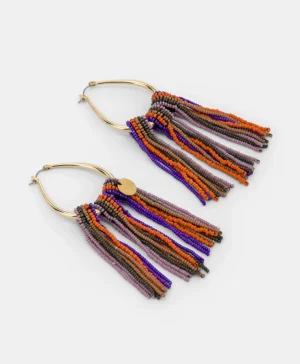 Momoni Bijoux*BIJOUX CHABANA AVEC PETITES PERLES OU PERLES - MULTICOLORE VIOLET MulticoloreViolet