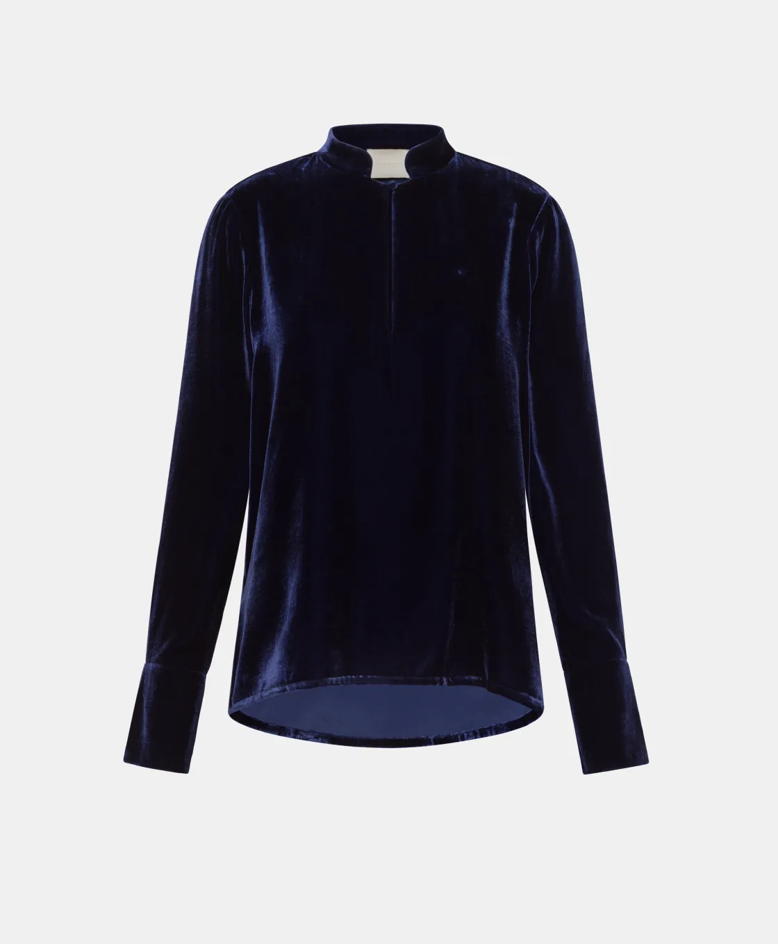 Momoni Chemises Et Blouses*BLOUSE AISU EN VELOURS MÉLANGE DE SOIE LISSE - Indigo