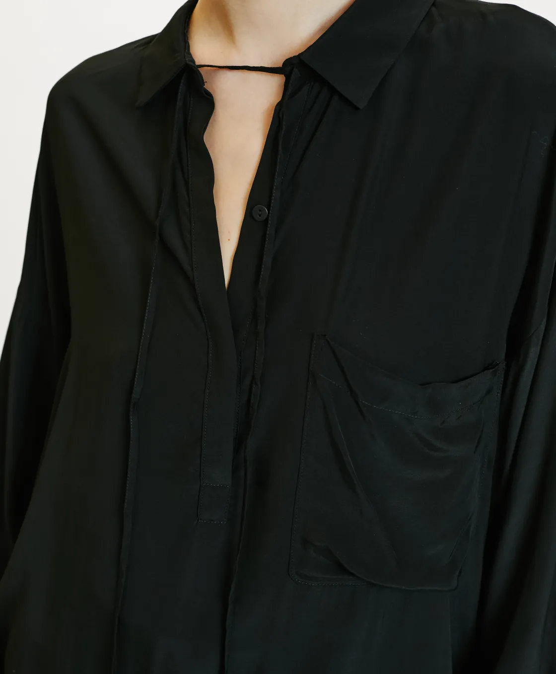 Momoni Chemises Et Blouses*BLOUSE OGATA EN RAYONNE LÉGÈRE UNIE - Noir