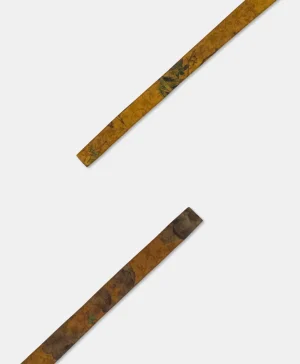 Momoni Ceintures*CEINTURE OBI EN VISCOSE JACQUARD IMPRIMÉE - Tabac/Olive