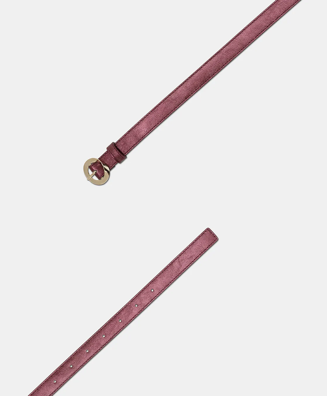 Momoni Ceintures*CEINTURE SOBA EN ÉCO-CUIR LAMINÉ - MOÛT DE RAISIN MoûtdeRaisin