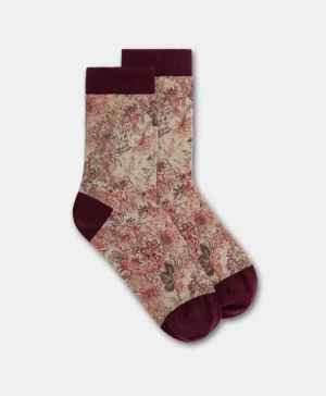 Momoni Chaussettes*CHAUSSETTES NANAMI EN CHAUSSETTE IMPRIMÉE - MULTICOLORE ROSE MulticoloreRose
