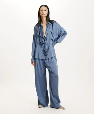 Momoni Chemises Et Blouses*CHEMISIER FUJITA EN SOIE LAVÉE - PAPIER SUCRE PapierSucre