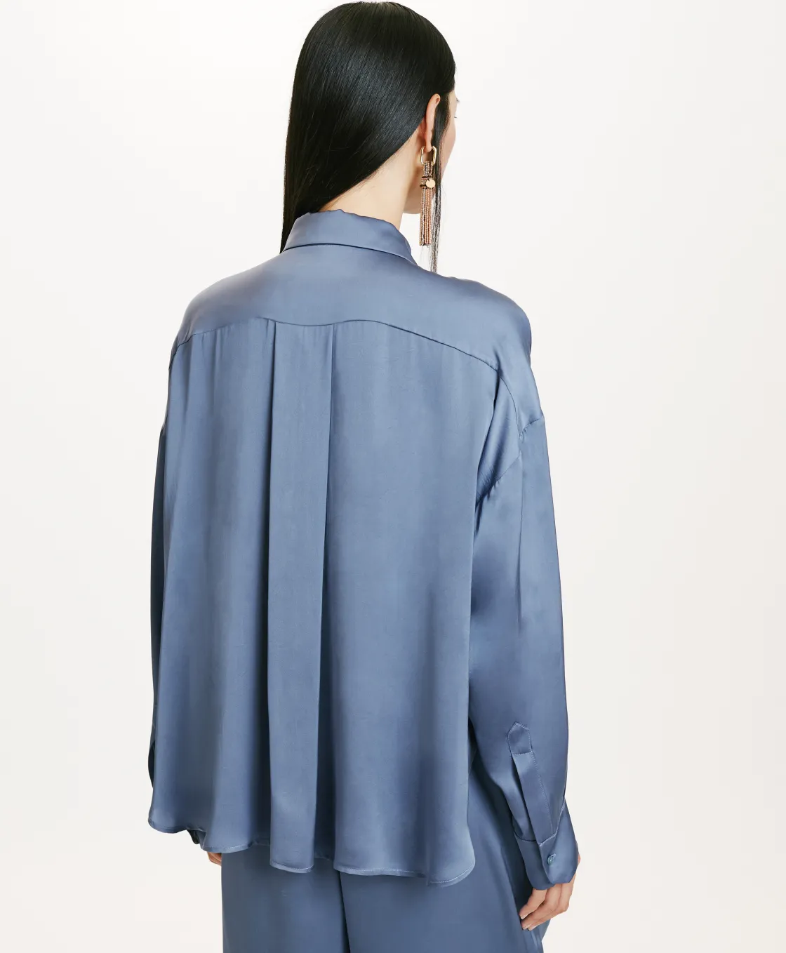 Momoni Chemises Et Blouses*CHEMISIER FUJITA EN SOIE LAVÉE - PAPIER SUCRE PapierSucre