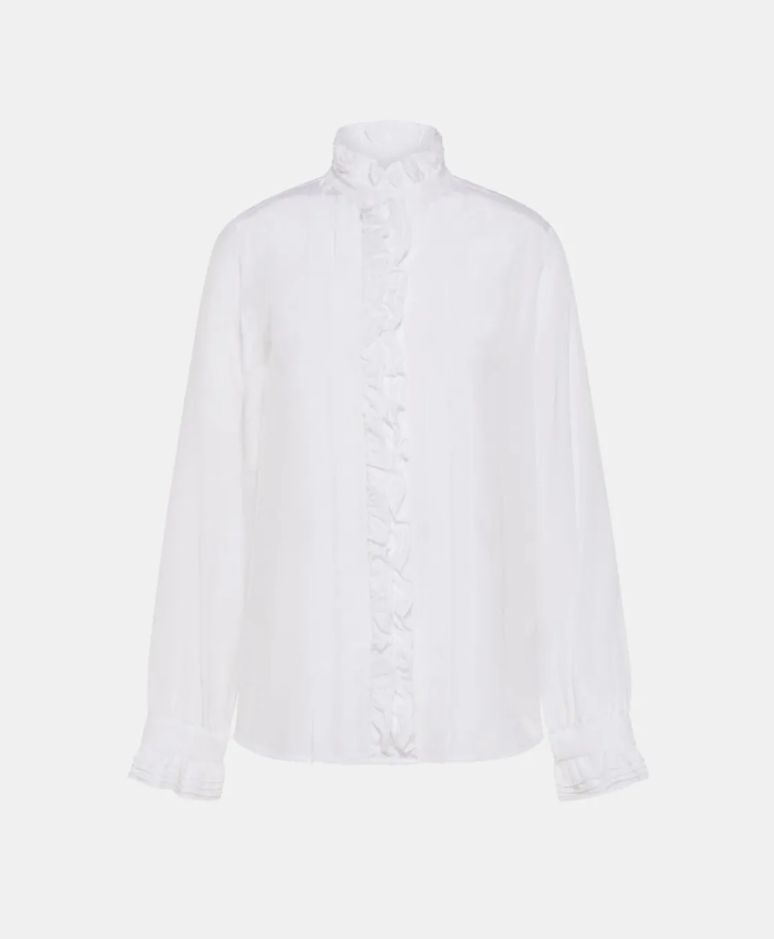 Momoni Chemises Et Blouses*CHEMISIER KENDO EN RAYONNE LÉGÈRE UNIE - Blanc