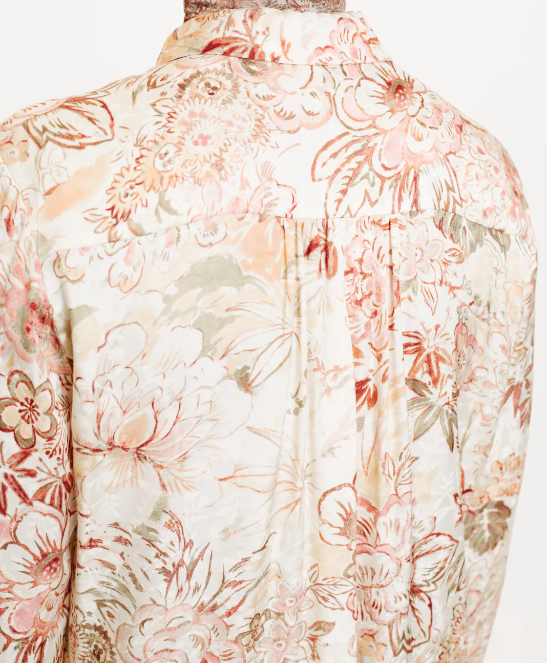 Momoni Chemises Et Blouses*CHEMISIER MEUDON EN VISCOSE JACQUARD IMPRIMÉE - MULTICOLORE ROSE MulticoloreRose