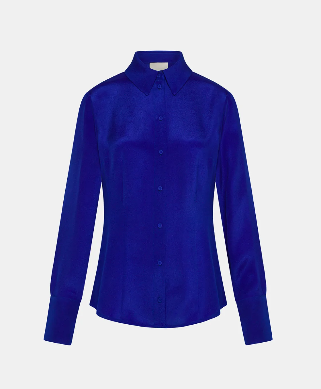 Momoni Chemises Et Blouses*CHEMISIER ORIGA EN MÉLANGE DE SOIE CRÊPE - Bleu