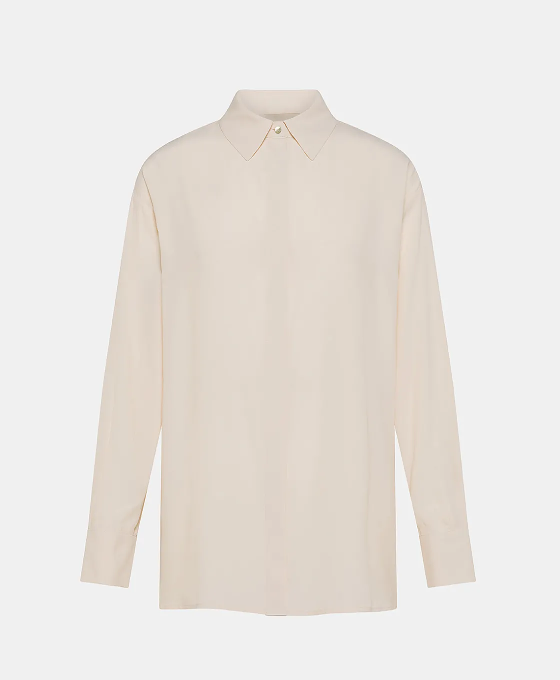 Momoni Chemises Et Blouses*CHEMISIER SAYONARA EN ACÉTATE/SOIE UNI - CRÈME Crème