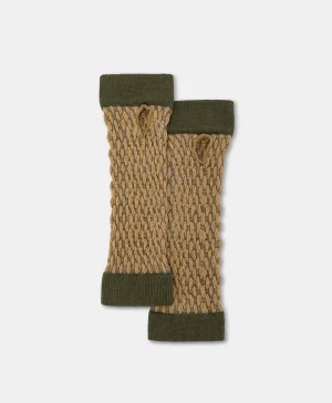 Momoni Gants*GANTS AIKA EN CHAUSSETTE JACQUARD - VERT MULTICOLORE VertMulticolore