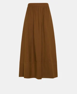 Momoni Jupes Et Shorts*JUPE IRIS EN CHEVRON COTON LAINE - Cerisier