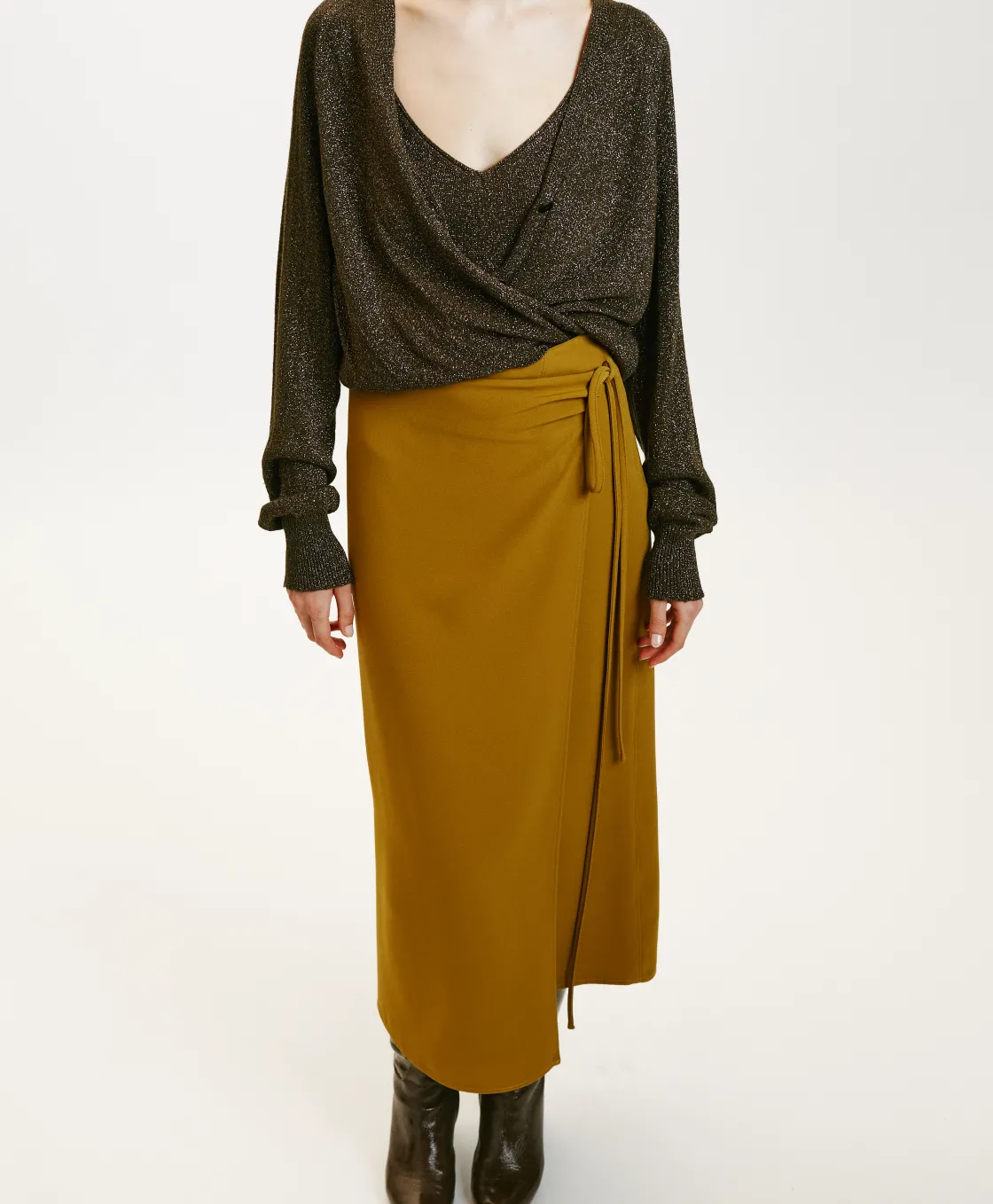 Momoni Jupes Et Shorts*JUPE LIGEA EN CADY STRETCH - Gingembre