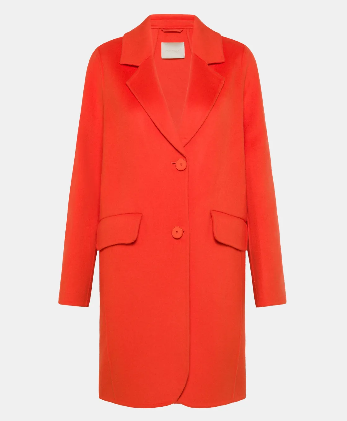 Momoni Manteaux*MANTEAU POMERANIA EN PANNE DOUBLE - Paprika