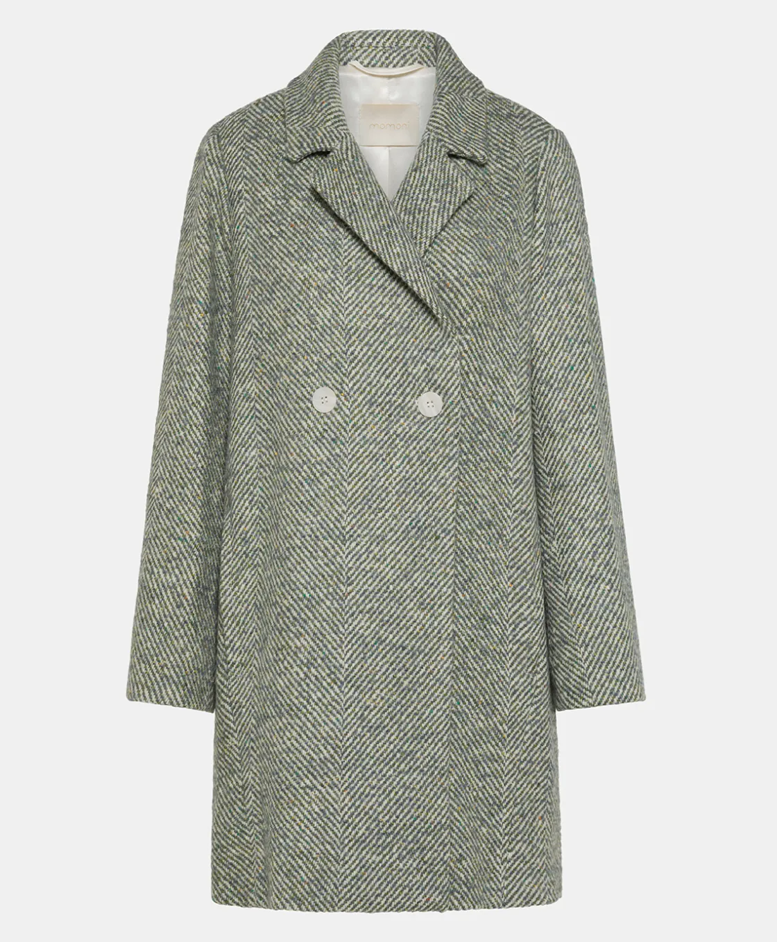 Momoni Manteaux*MANTEAU SHIBA EN CHEVRON BICOLORE - CÉRULÉEN MULTICOLORE CéruléenMulticolore