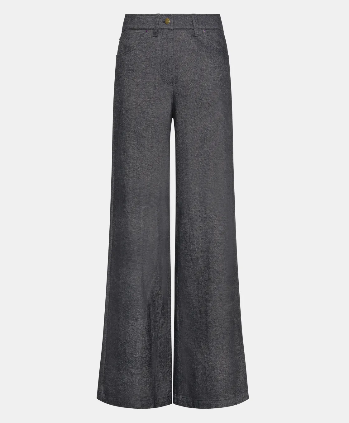 Momoni Pantalons*PANTALON GUSTAVE EN DENIM COTON LAINE STRETCH - BLEU JEAN BleuJean