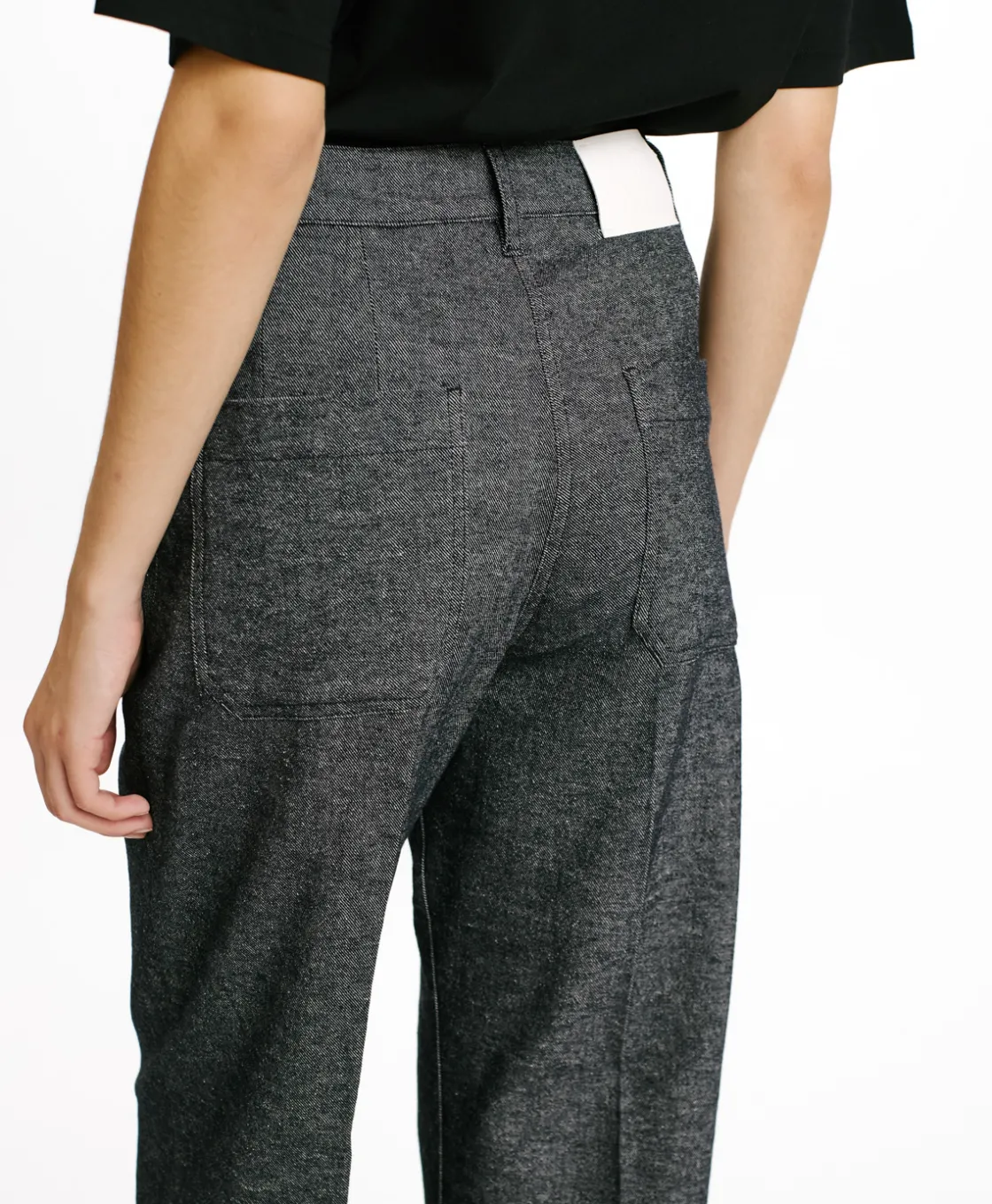 Momoni Pantalons*PANTALON JACQUES EN DENIM COTON LAINE STRETCH - BLEU JEAN BleuJean