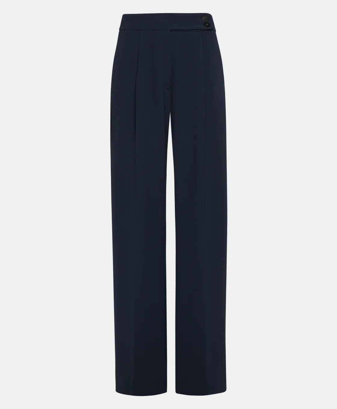 Momoni Pantalons*PANTALON NOZOMI EN CADY STRETCH - BLEU NUIT BleuNuit