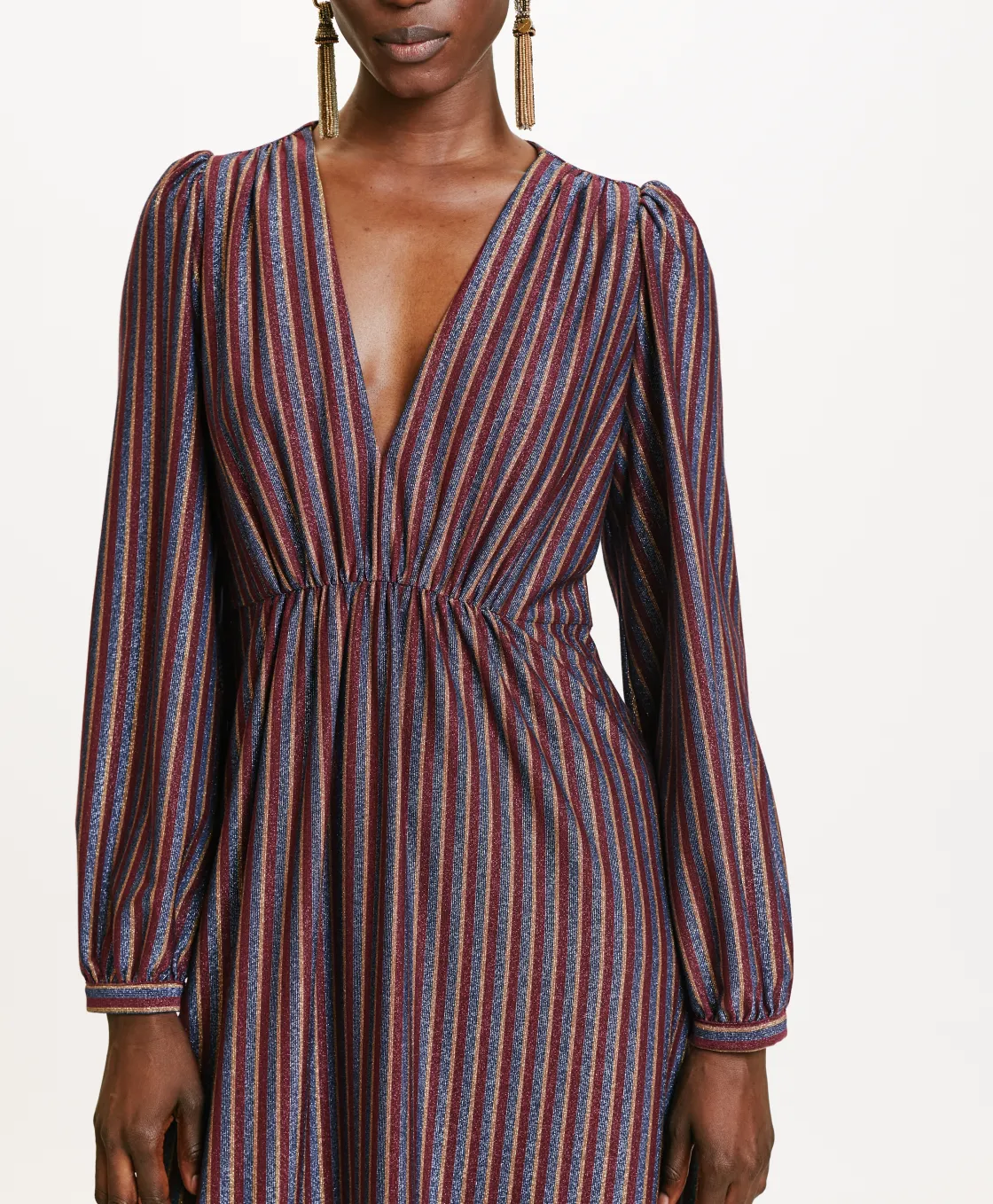 Momoni Robes*ROBE ARTEMISIA EN JERSEY LUREX - Multicolore