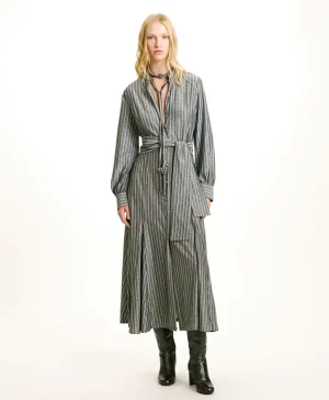 Momoni Robes*ROBE CONSTANT EN JERSEY LUREX - GRIS MULTICOLORE GrisMulticolore