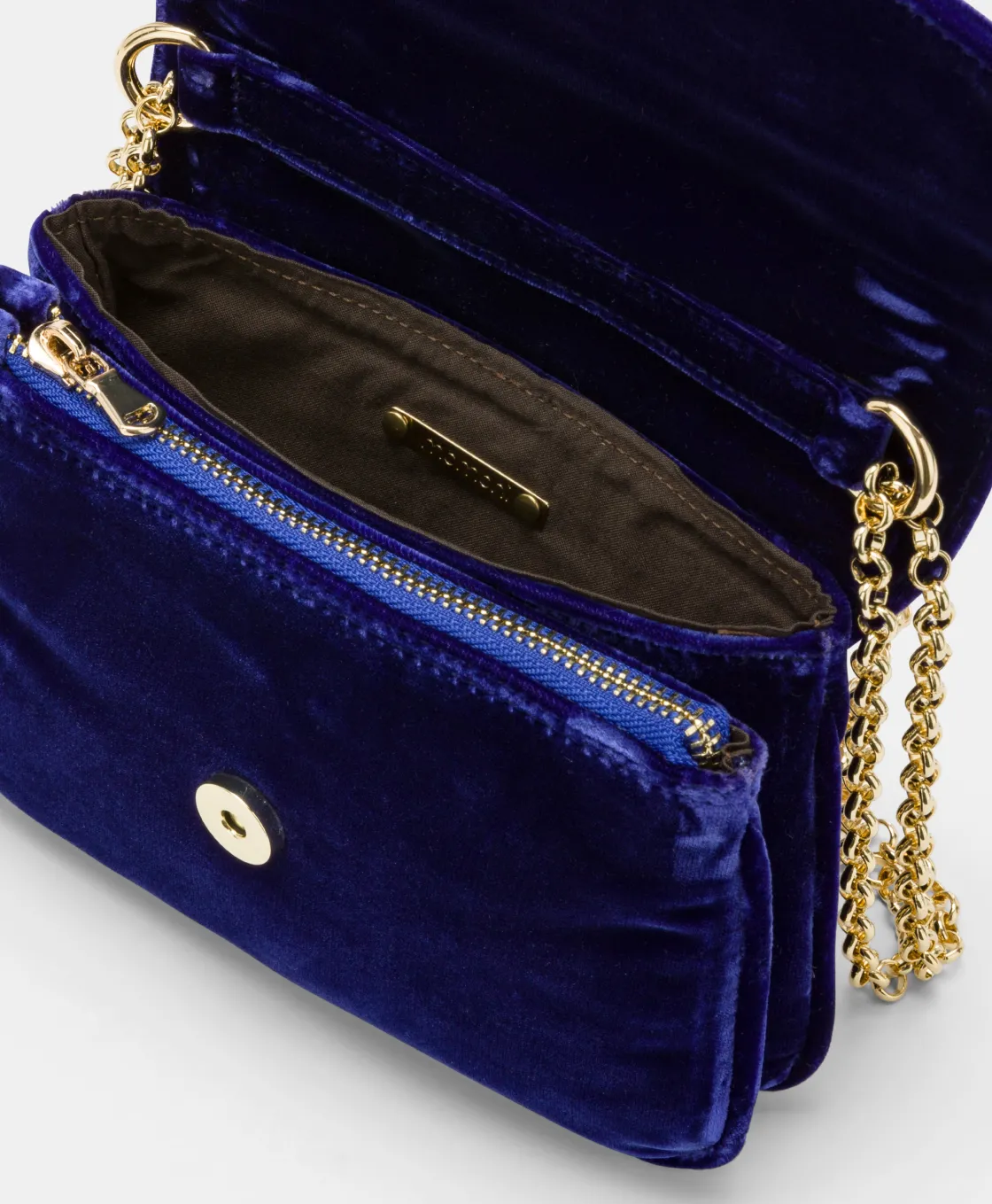 Momoni Sacs Et Pochettes*SAC MIMI' FLORE EN VELOURS LISSE - Lavande