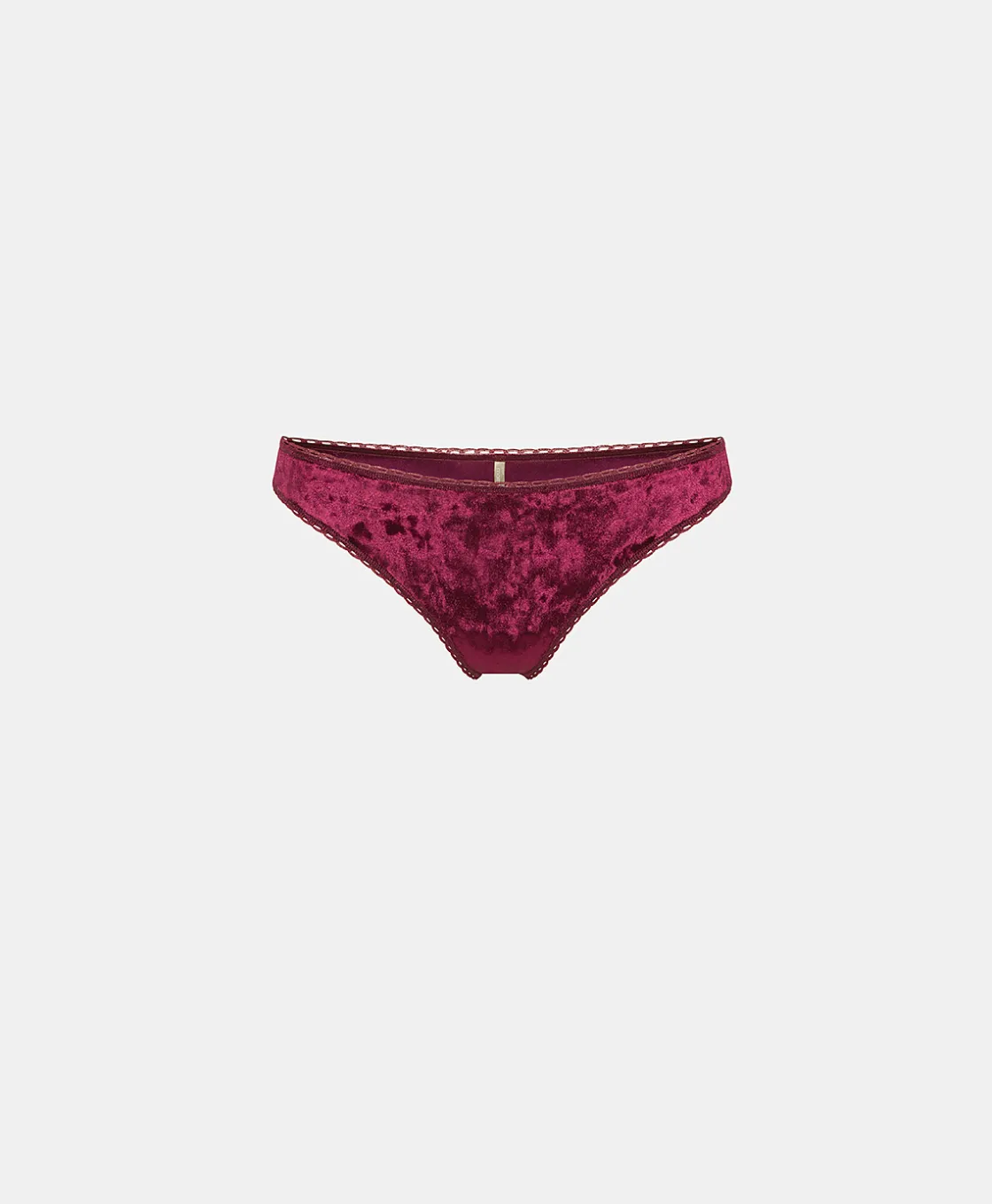 Momoni Culottes*SLIP ARCA EN VELOURS STRETCH - Bordeaux