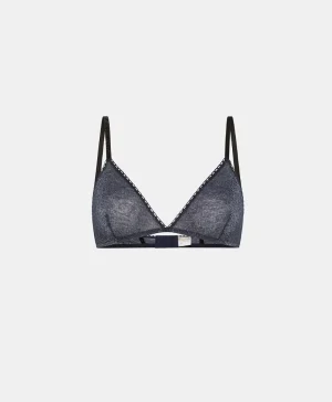 Momoni Soutiens-Gorge*SOUTIEN-GORGE AMETHIST EN JERSEY LUREX - Denim