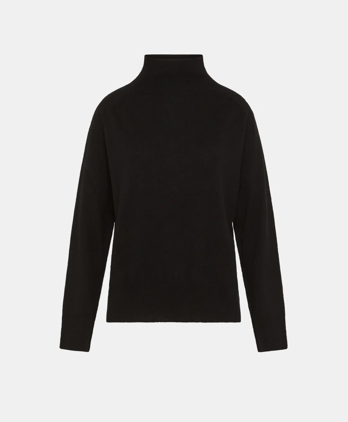 Momoni Mailles*TRICOT AMAYA EN LAINE MÉRINOS CACHEMIRE - Noir