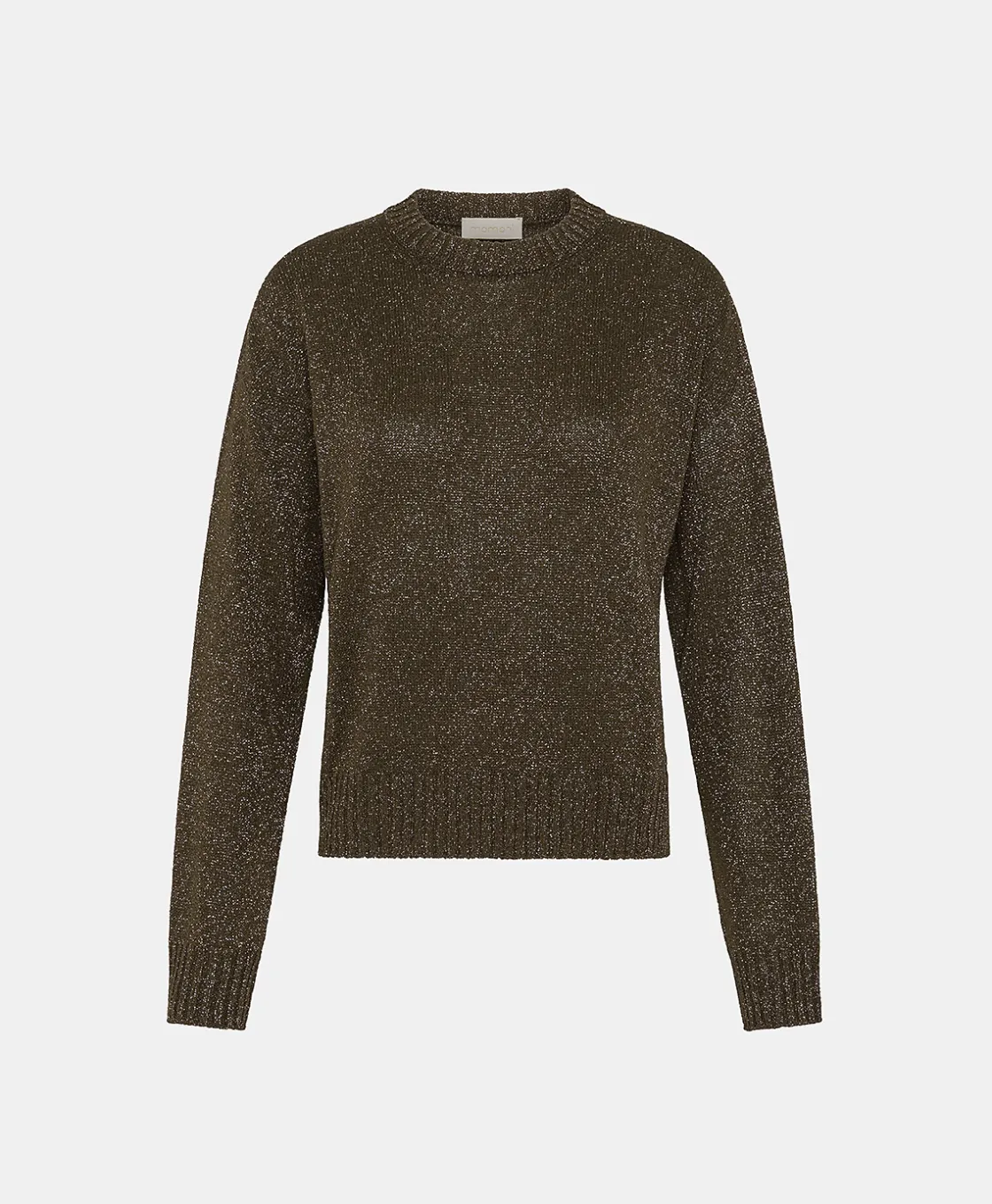 Momoni Mailles*TRICOT KARASU EN LUREX - Algue