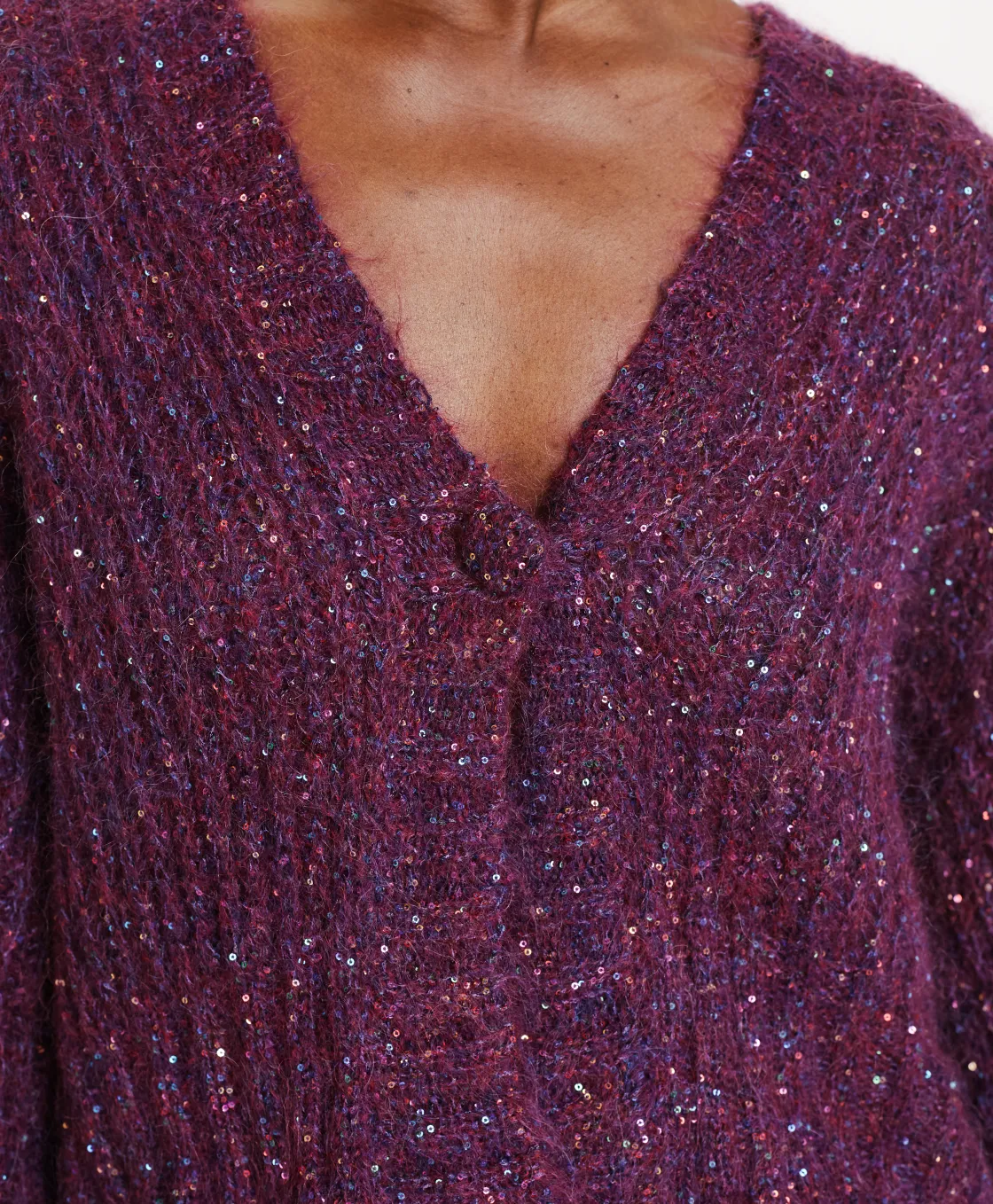 Momoni Mailles*TRICOT KUSA DÉGRADÉ - Violet