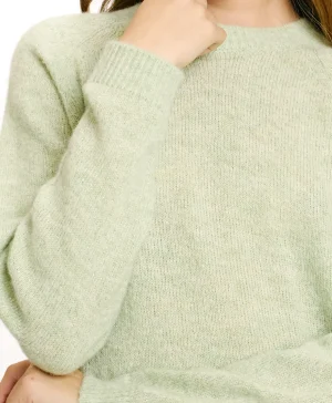 Momoni Mailles*TRICOT KYO EN MOHAIR MÉLANGE LUREX - VERT ACIDE VertAcide