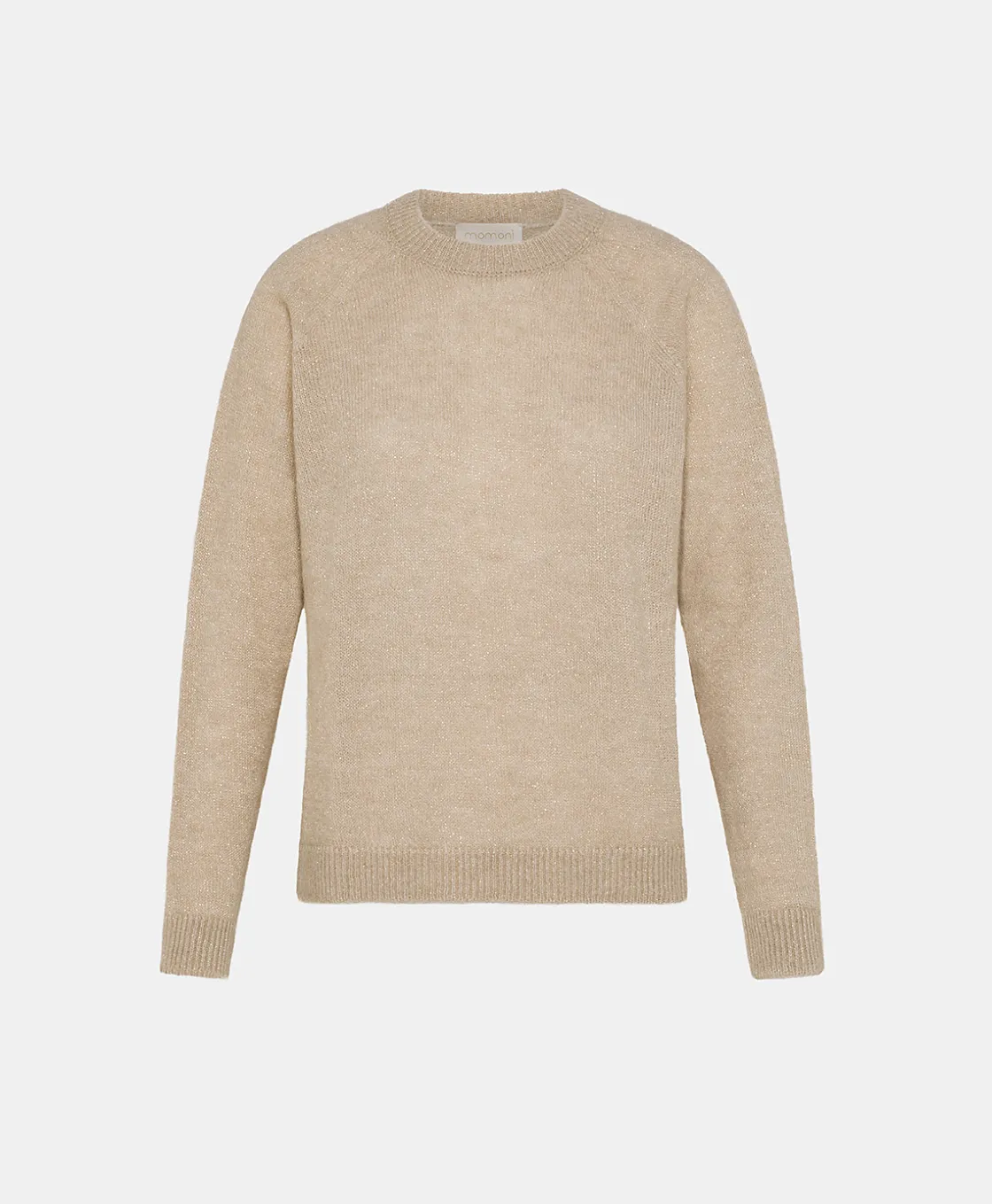 Momoni Mailles*TRICOT KYO EN MOHAIR MÉLANGE LUREX - CRÈME Crème