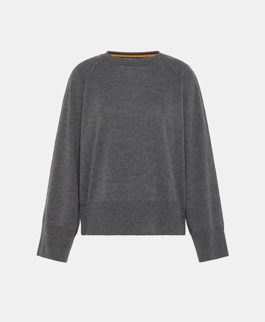 Momoni Mailles*TRICOT ODINO EN LAINE MÉRINOS CACHEMIRE - Gris