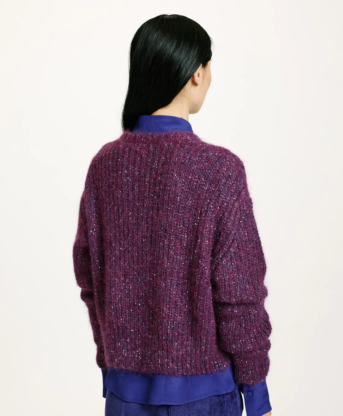 Momoni Mailles*TRICOT ODO DÉGRADÉ - Violet