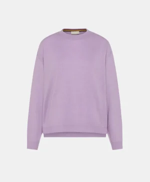 Momoni Mailles*TRICOT OITA EN LAINE MÉRINOS CACHEMIRE - Lilas