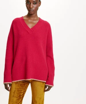 Momoni Mailles*TRICOT OR POINT D’ÉPI STRETCH - Cyclamen