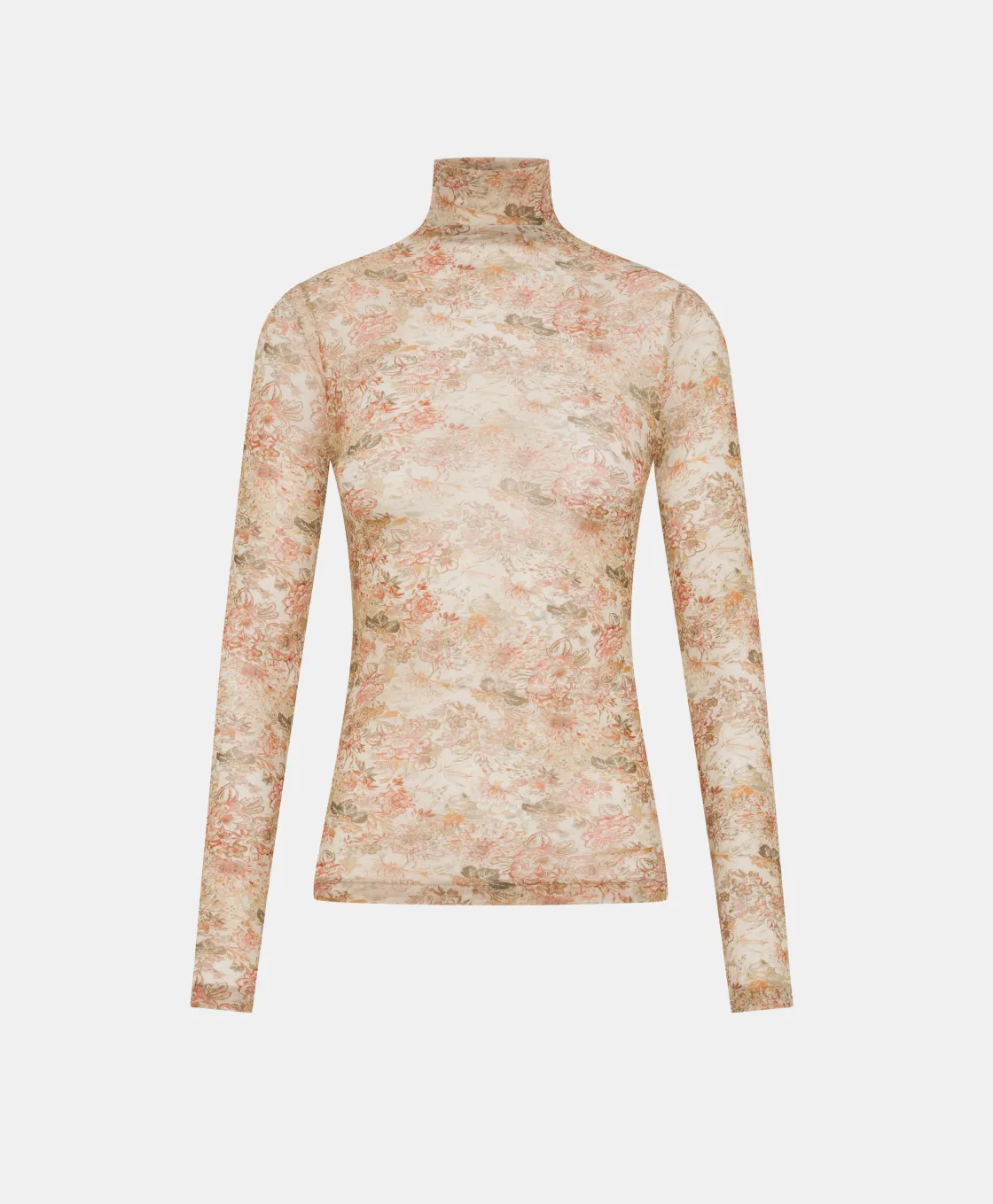 Momoni Tops Et T-Shirts*T-SHIRT INE EN NYLON IMPRIMÉ - MULTICOLORE ROSE MulticoloreRose
