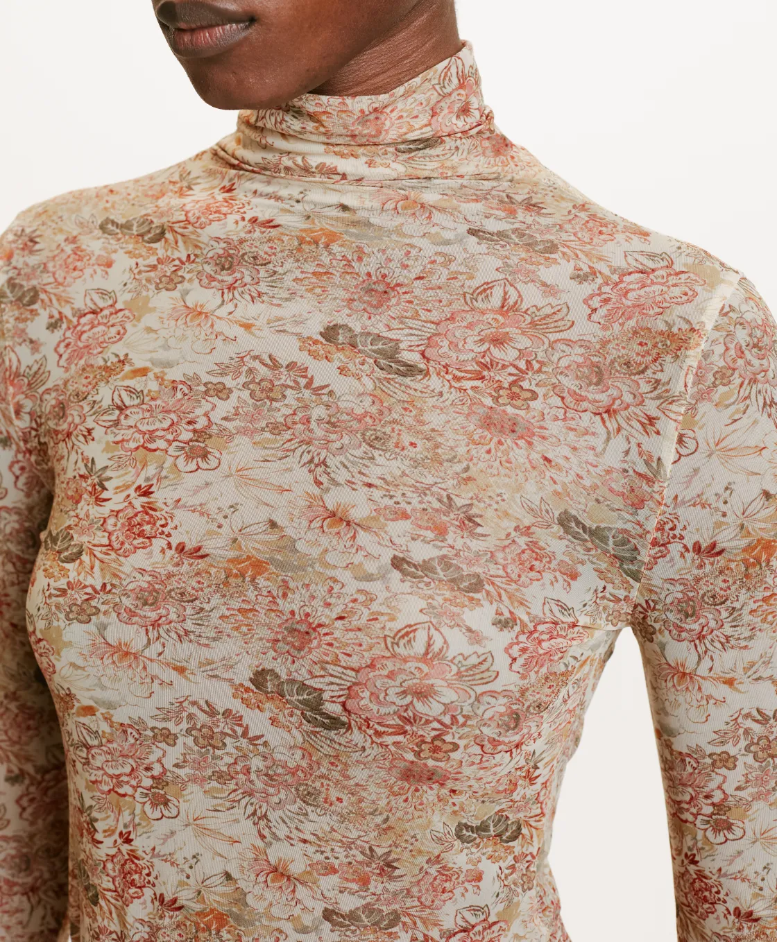 Momoni Tops Et T-Shirts*T-SHIRT INE EN NYLON IMPRIMÉ - MULTICOLORE ROSE MulticoloreRose