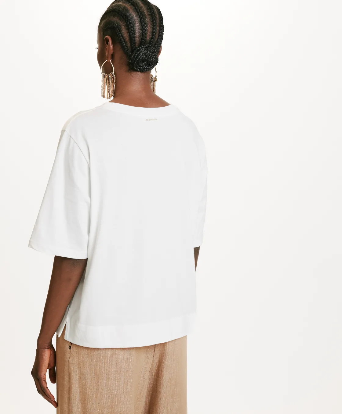 Momoni Tops Et T-Shirts*T-SHIRT IA EN JERSEY IMPRIMÉ LAMINÉ - Or