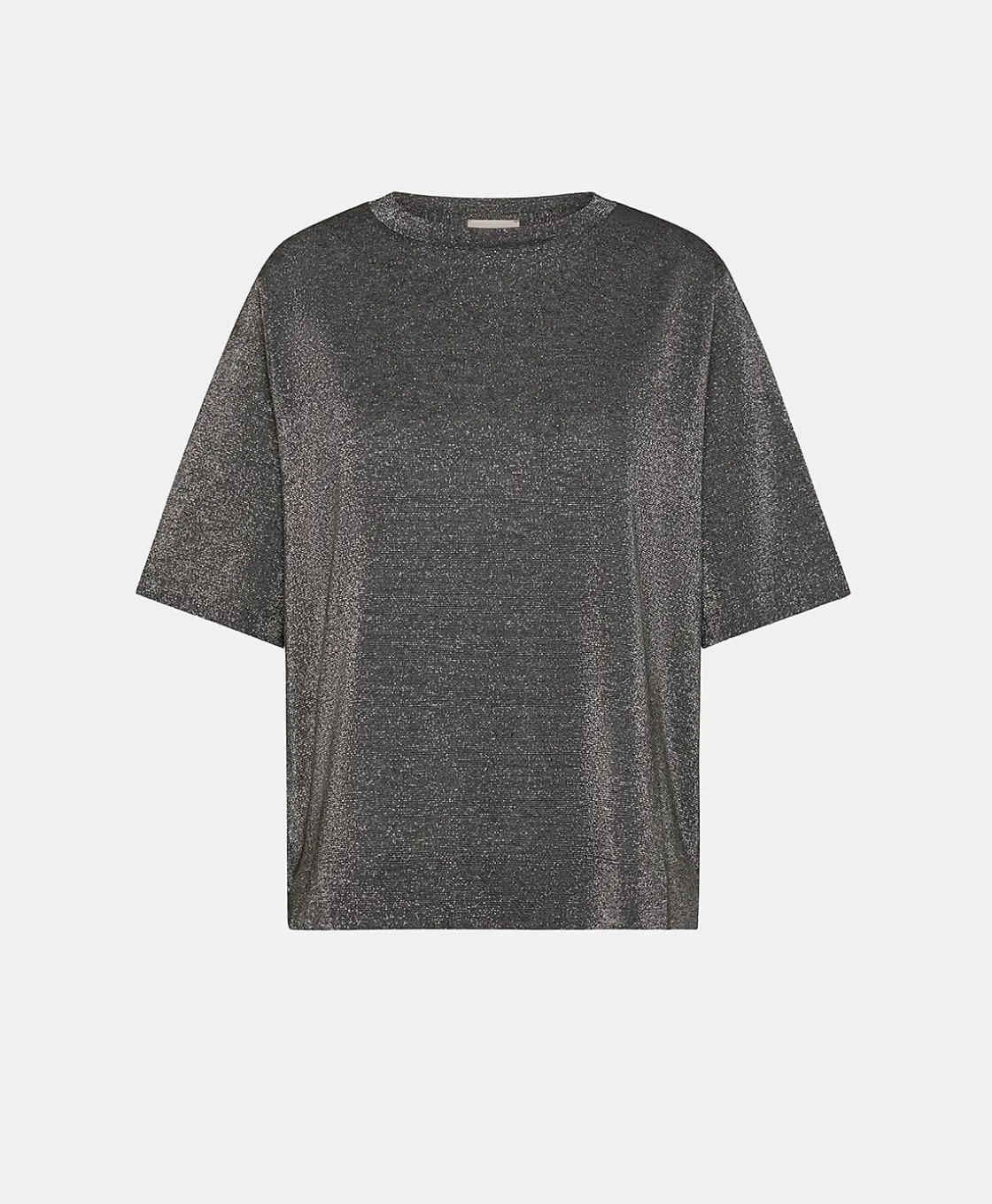 Momoni Tops Et T-Shirts*TSHIRT IORA EN JERSEY LUREX - GRIS FONCÉ GrisFoncé