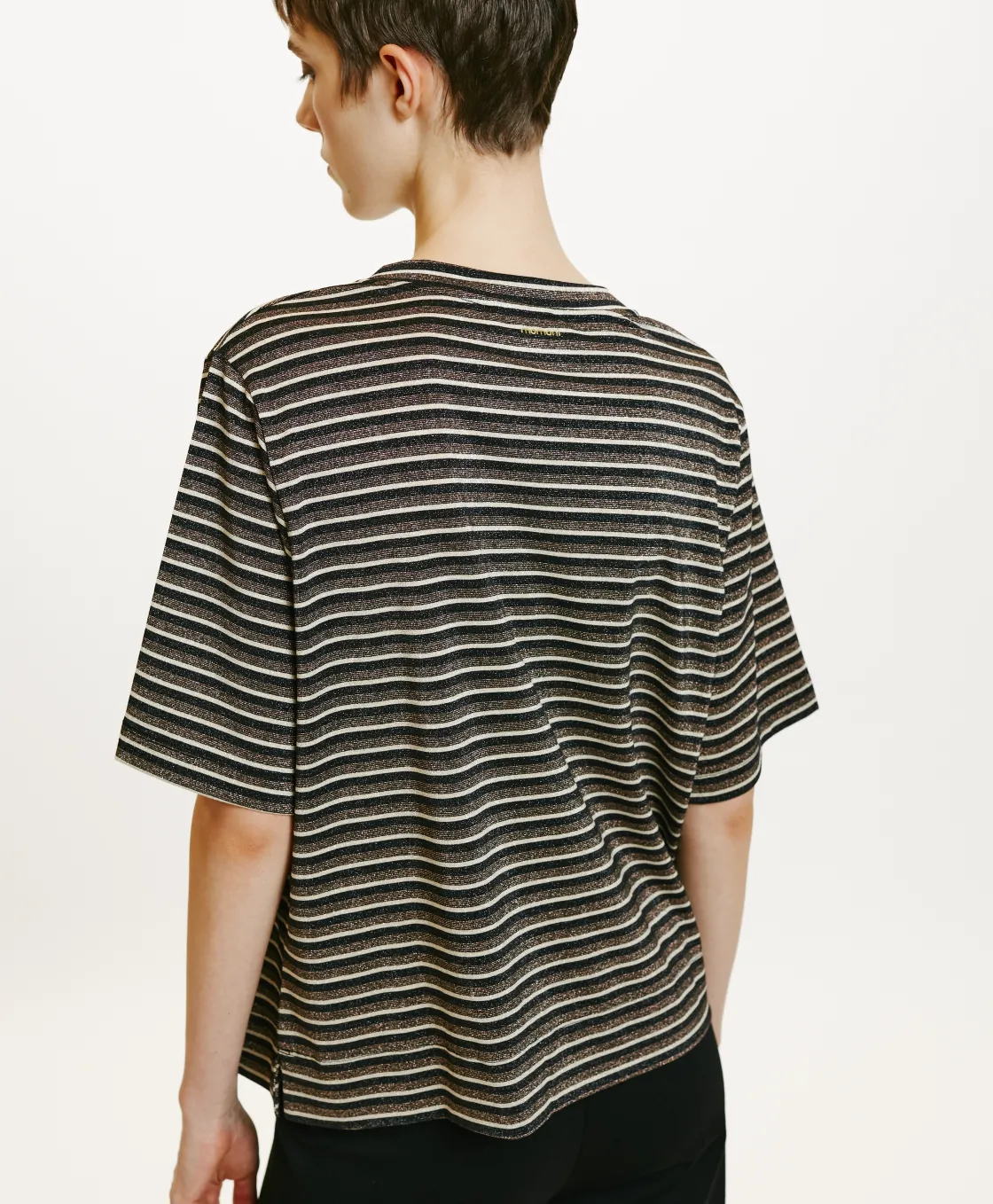 Momoni Tops Et T-Shirts*TSHIRT IORA EN JERSEY LUREX - MULTICOLORE CUIVRE MulticoloreCuivre